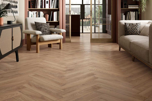 Krono Herringbone Historic Oak 8mm Laminate 8HB5947
