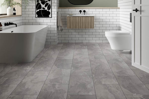 Krono Atlantic  Silverado Slate Tile Effect 8mm Laminate LAM-TL-8-724