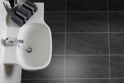 Polyflor Colonia PUR Welsh Raven Slate Gluedown Luxury Vinyl Tile 4535