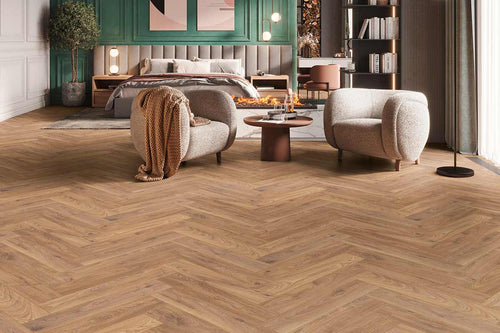 Krono Herringbone Beige Firebrand Oak 8mm Laminate K450