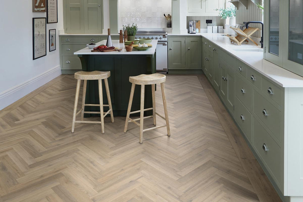 polyflor camaro naked blond oak parquet vinyl flooring room5