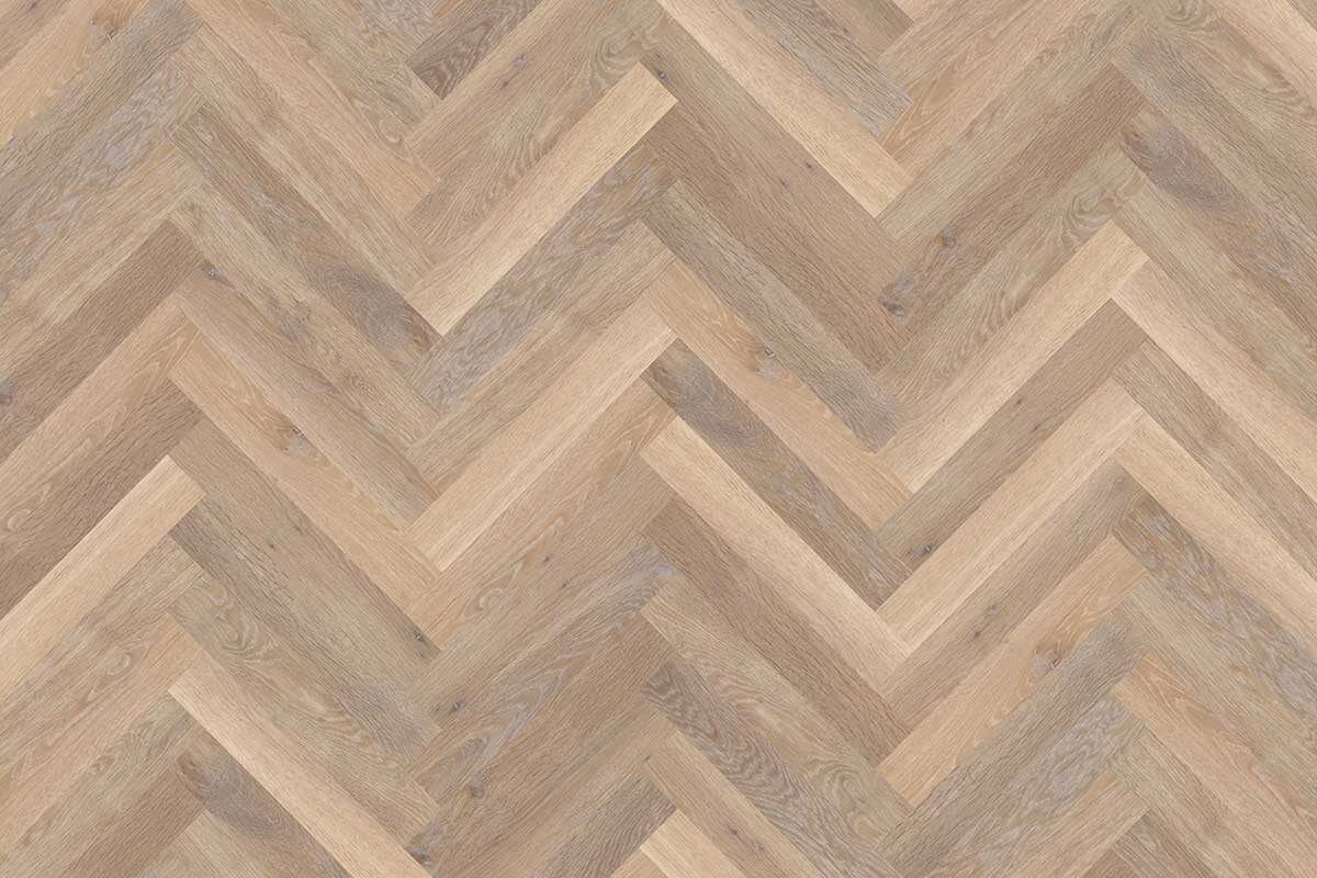 Karndean Knight Tile Rose Washed Oak Gluedown Herringbone LVT SM-KP95