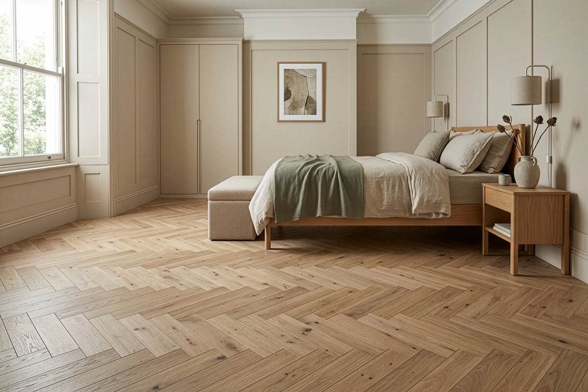 Natura Engineered Rustic Herringbone Invisible ENG-NTHB-10-3620