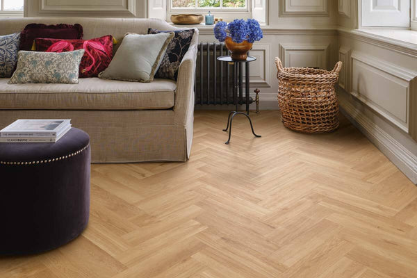 Karndean Van Gogh French Oak Gluedown Herringbone LVT SM-VGW85T