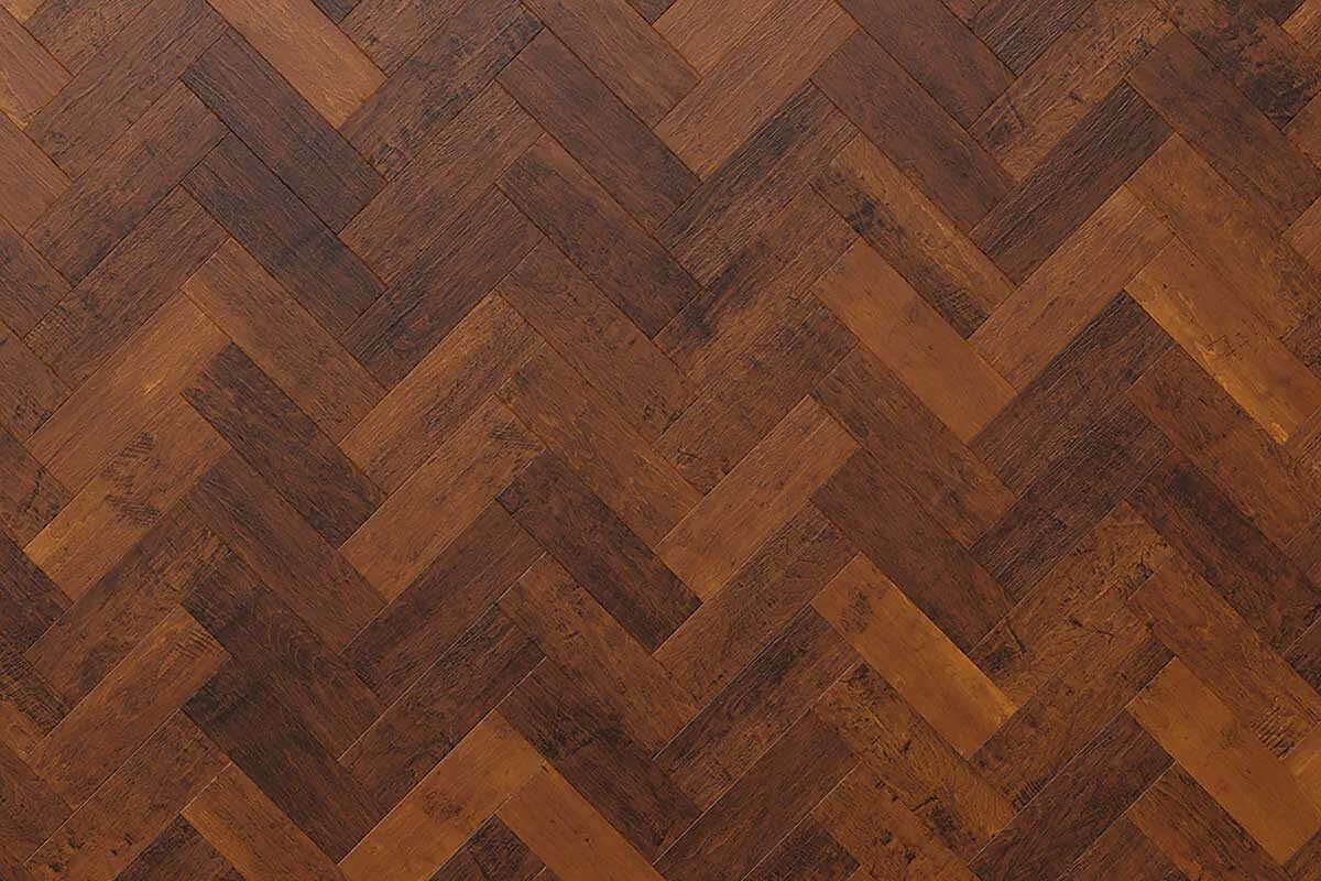 Karndean Art Select Spanish Cherry Gluedown Herringbone LVT AP05