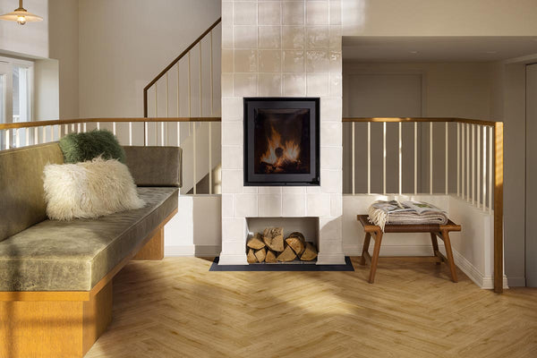 Moduleo LayRed 63840 Herringbone Wistman Oak Click Vinyl Flooring Built-in Underlay MODLR41145HB