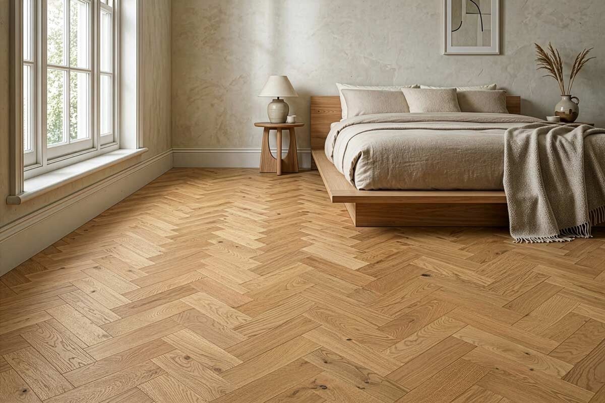 Natura Engineered Rustic Herringbone Natural ENG-NTHB-10-3624