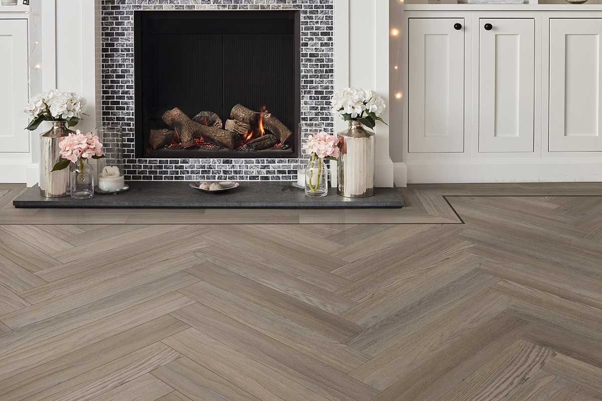 Karndean Art Select Bellota Oak Gluedown Herringbone Luxury Vinyl SM-RL27