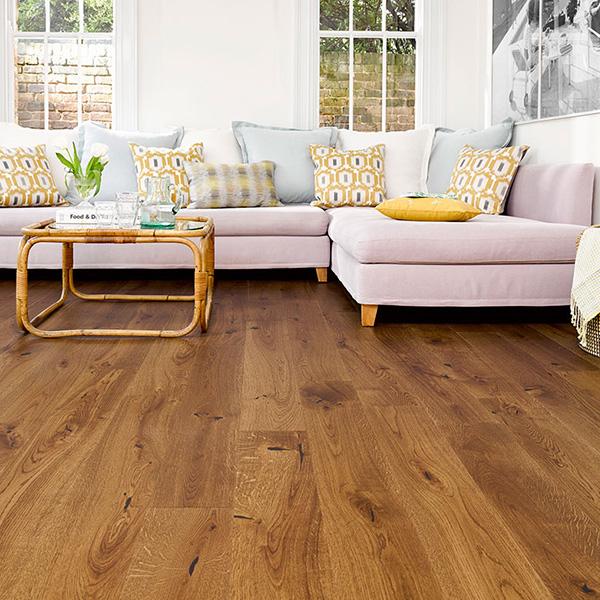 Natura 14mm x 180mm Oak Tawny Brown Engineered Wood Brushed Matt ENG-NT-14-3688