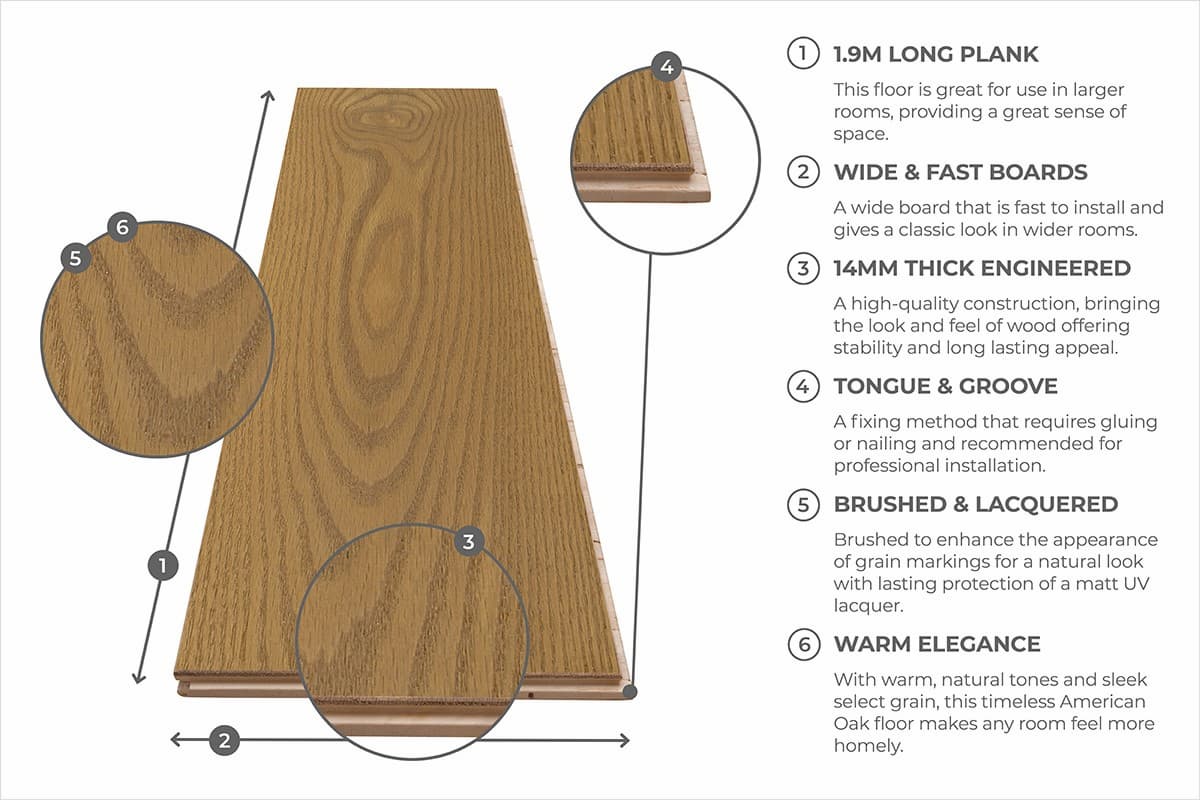 Natura American Select Oak Auburn Engineered Matt Lacquered ENG-NT-14-3687