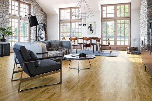 Natura Engineered European Rustic Oak Flooring 14mm x 207mm 4 Strip Lacquered BK9-DBE4-LAK-XXX-D14207-R