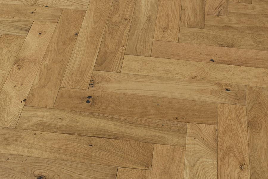 Natura Engineered Herringbone 20mm x 90mm Natural Brushed & Oiled 90-BUVO-XU