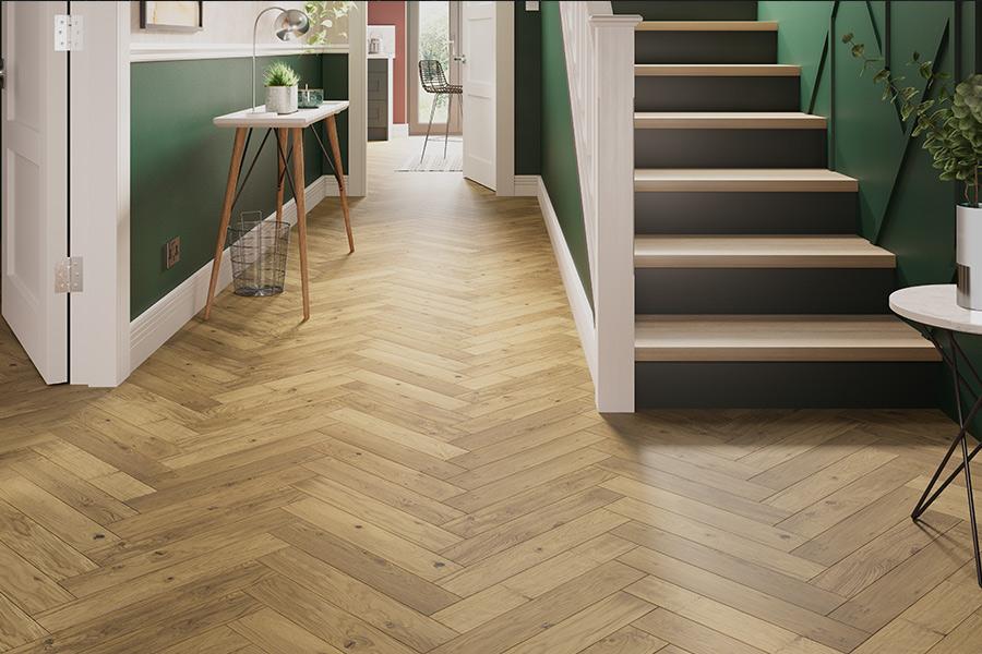 Natura Engineered Herringbone Natural Lacquered ENG-NTHB-20-3367