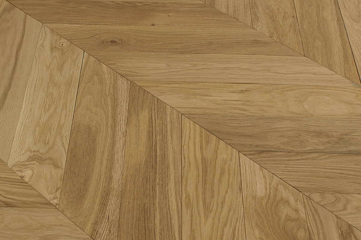 Natura Engineered Select Oak Chevron 14mm x 110mm Natural Brushed UV Oiled ENG-NTCR-14-3689