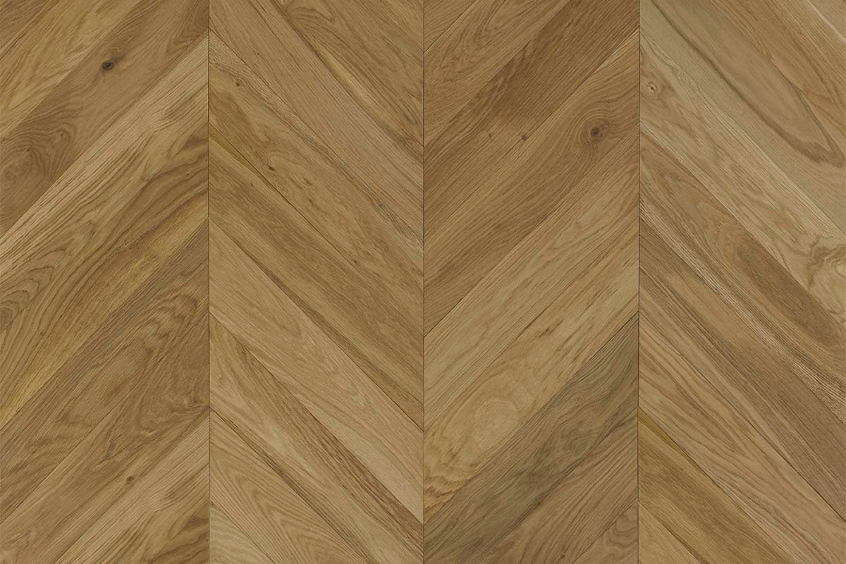 Natura Engineered Select Oak Chevron 14mm x 110mm Natural Brushed UV Oiled ENG-NTCR-14-3689