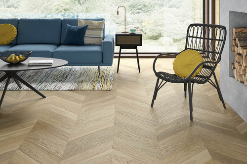 Natura Engineered Engineered Select Oak Chevron 14mm x 110mm Unfinished ENG-NTCR-14-3690