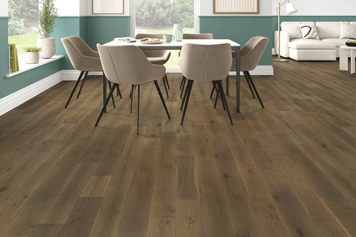 Natura 18mm x 150mm Smokey Taupe Solid Wood Brushed & Lacquered SRW-NT-18-504