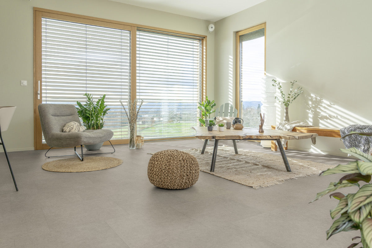 Gerflor Creation 55 Zen Bloom Uni Brown Gluedown Luxury Vinyl Tile 39301484