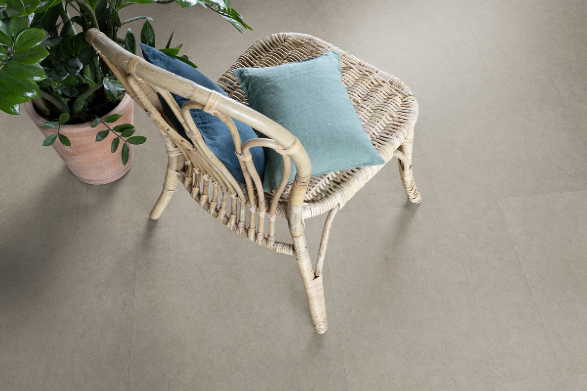 Gerflor Creation 55 Zen Bloom Uni Brown Gluedown Luxury Vinyl Tile 39301484