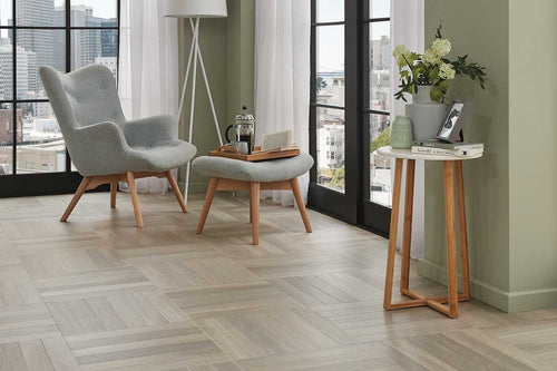 Karndean Art Select Glacier Oak Gluedown Herringbone LVT SM-RL21