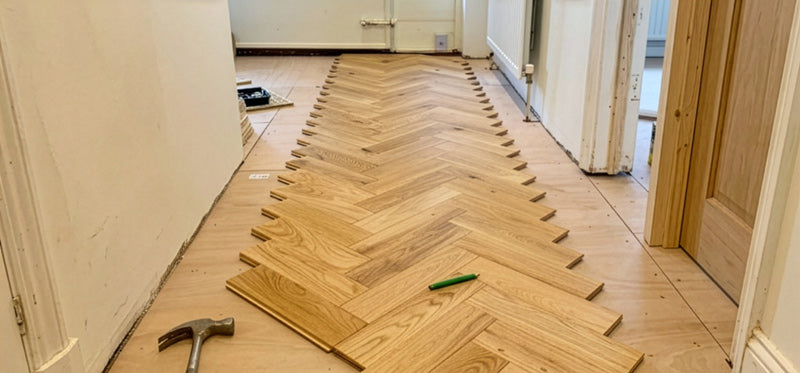 Herringbone Luxury Vinyl Flooring Installation