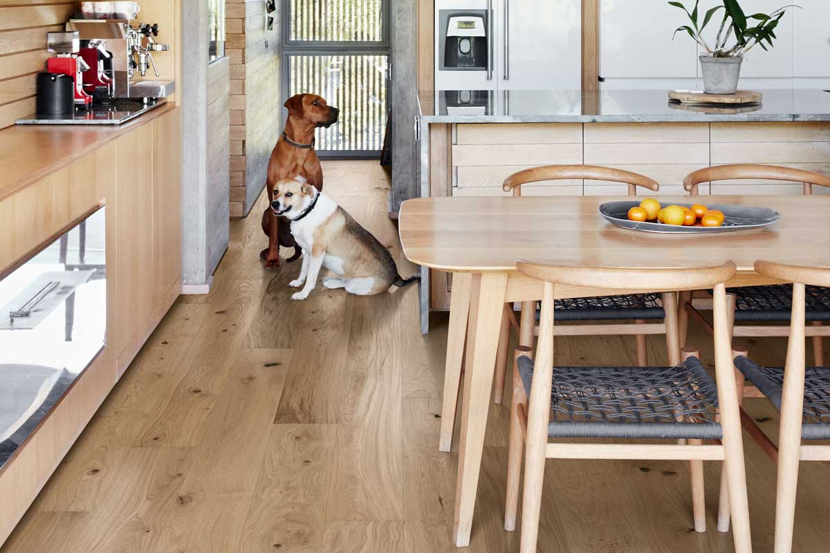 Stained Mat Kahrs Flora Oak Gentian Engineered Wood Stained Matt Lacquer 131249200