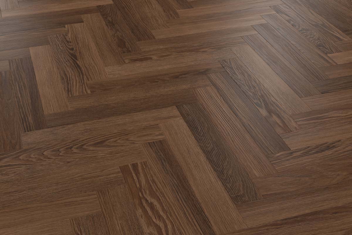 Karndean Knight Tile Nutmeg Limed Oak Gluedown Herringbone SM-KP164
