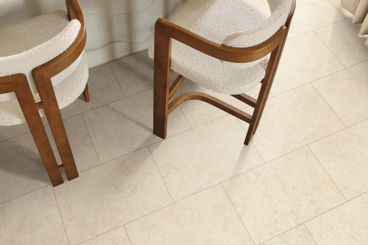 Karndean Knight Tile Natural Limestone Gluedown LVT ST33