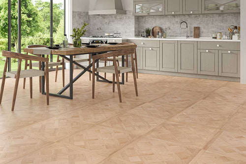 Natura Engineered Oak Versailles Flooring 14mm x 600mm Unfinished VER111