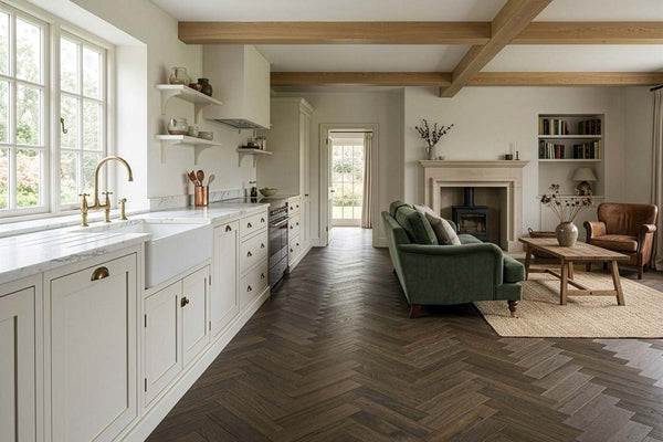 Natura Engineered Rustic Herringbone Espresso ENG-NTHB-10-3622