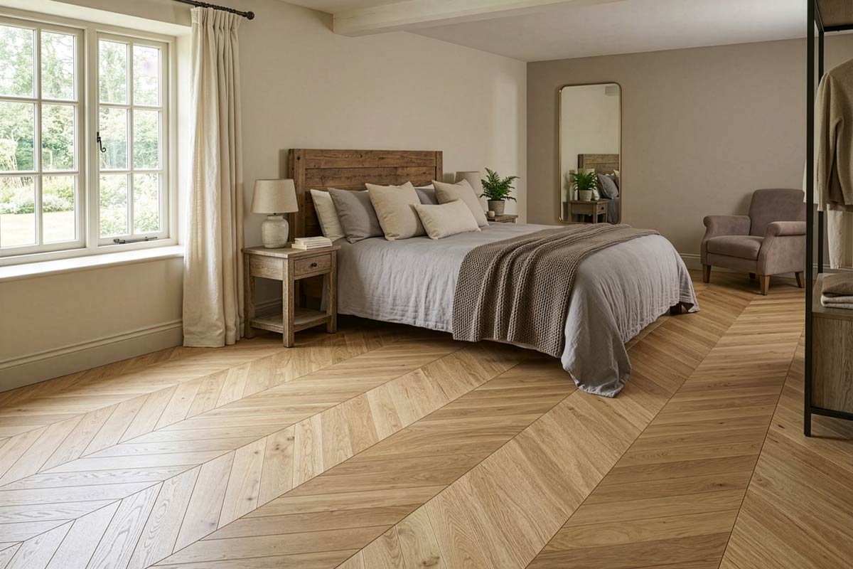 Natura Engineered Select Oak Chevron Natural Brushed UV Oiled ENG-NTCR-14-3689