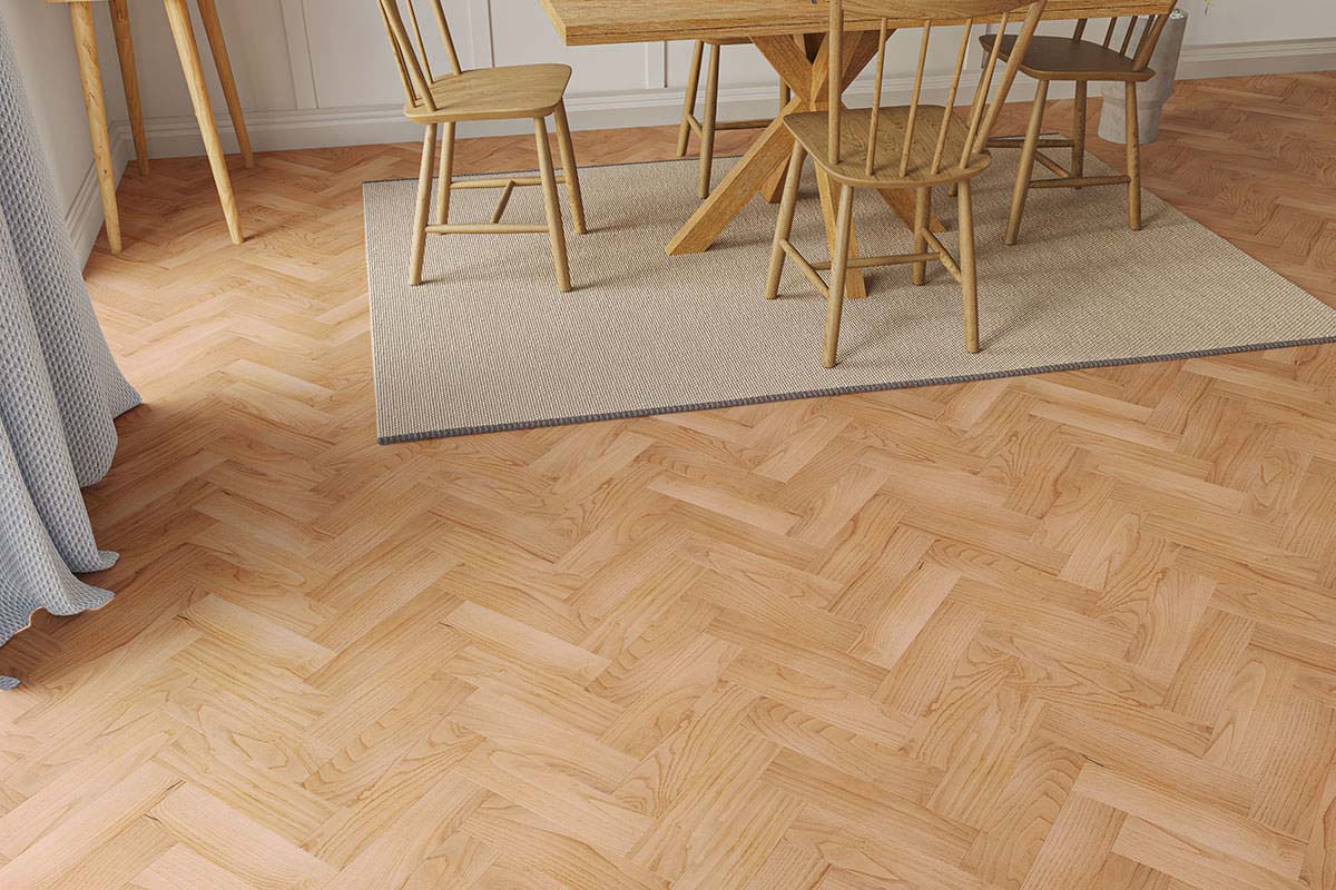 Natura Oak Natural Herringbone Engineered Wood Smooth UV Lacquered ENG-NTHB-10-3359