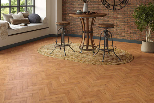 Natura 10mm x 80mm Oak Olive Herringbone Engineered Wood Brushed UV Oiled ENG-NTHB-10-3361