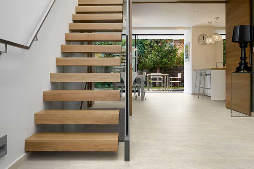 Polyflor Camaro White Metalstone Gluedown Vinyl Tile 2332