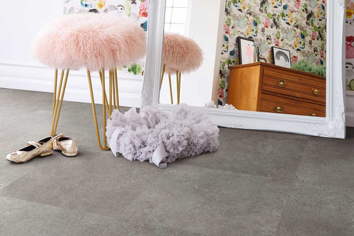 Polyflor Colonia PUR Refined Concrete Gluedown Luxury Vinyl Tile 4528