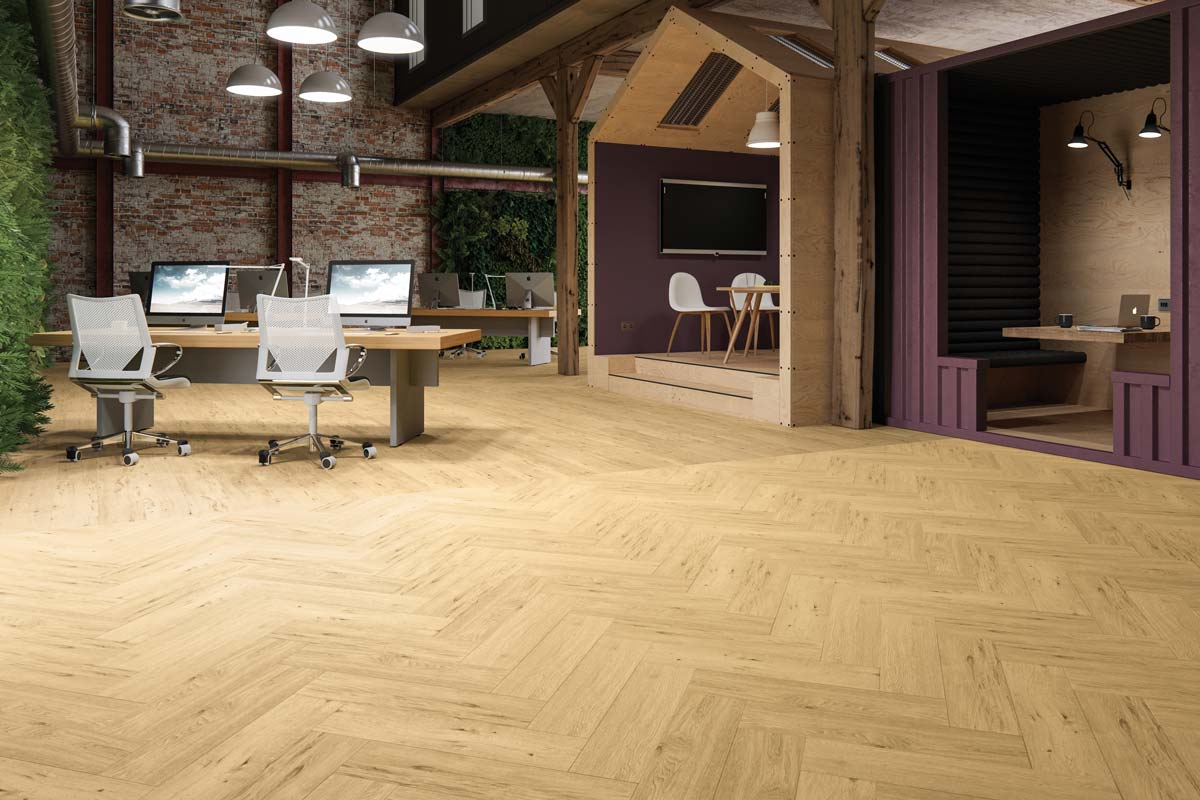 Polyflor Expona PUR French Vanilla Oak Gluedown LVT 4058
