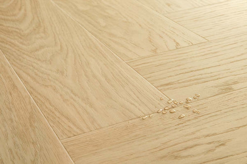 Quick-Step Ciro Pure Oak Blush Herringbone Click Vinyl Built-in Underlay AVHBU40359