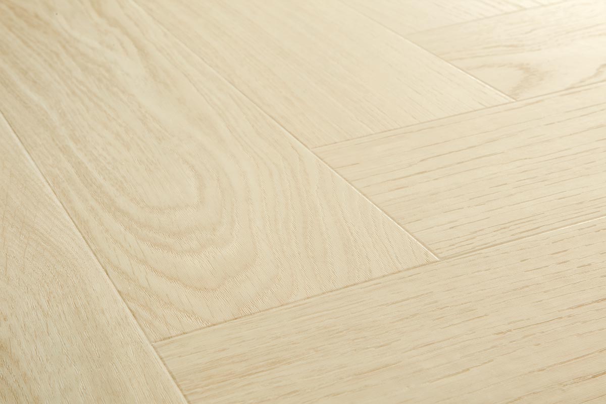 Quick-Step Ciro Pure Oak Polar Herringbone Click Vinyl Built-in Underlay AVHBU40361