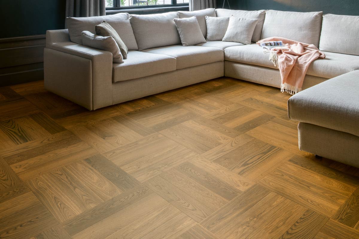 Quick-Step Disegno Cinnamon Raw Oak Click Herringbone DIS4979S