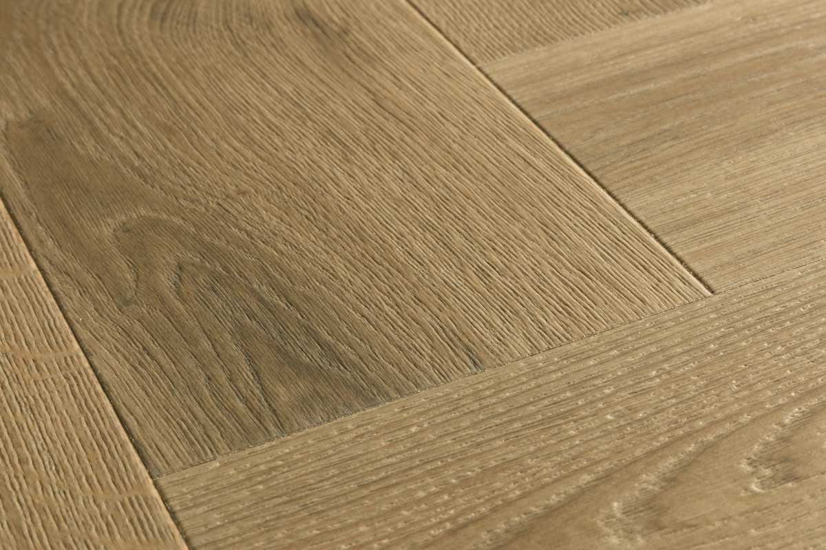 Quick-Step Impressive Design Charred Oak Click Herringbone Laminate IMD8245