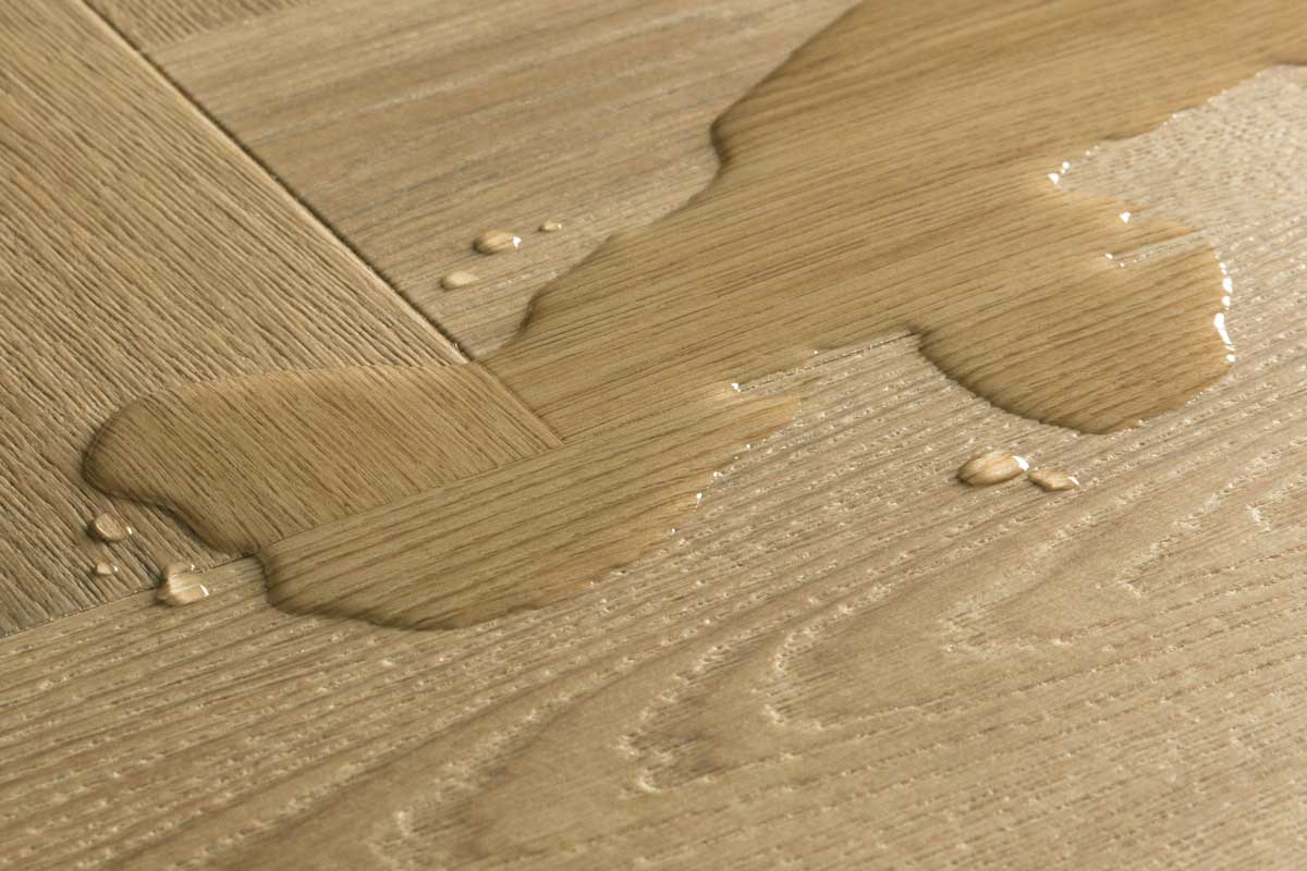 Quick-Step Impressive Design Charred Oak Click Herringbone Laminate IMD8245