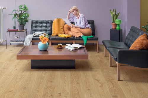 Quick-Step Blos Cottage Oak Natural Click Vinyl Built-in Underlay AVSPU40025