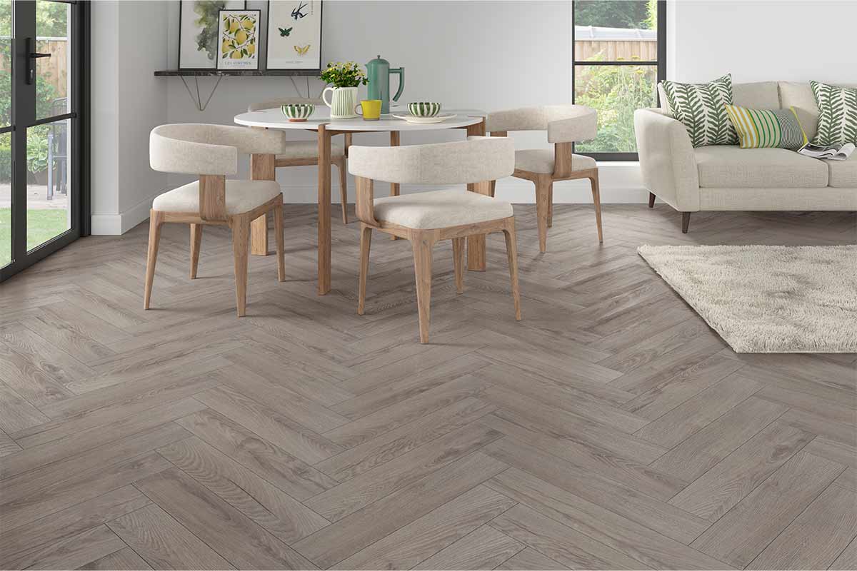 Krono Herringbone Rutherford Oak 8mm Laminate K488
