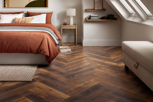 Krono Herringbone Beige Laguna Oak 8mm Laminate 8HBK411