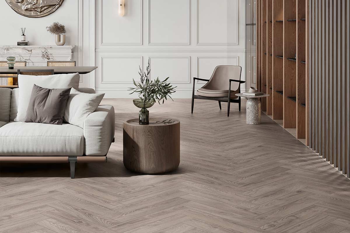 Krono Herringbone Rutherford Oak 8mm Laminate K488