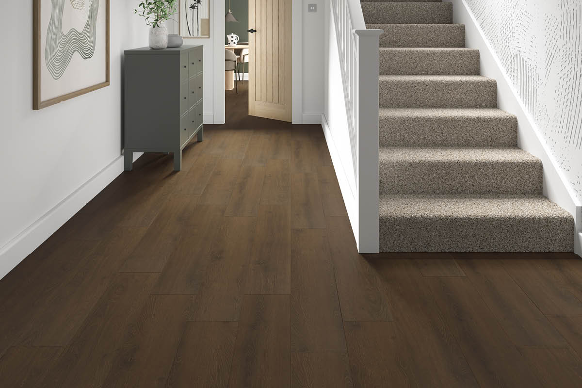 Flooring Supplies 7mm Toffee Brown Oak Laminate LM-FP-7-304