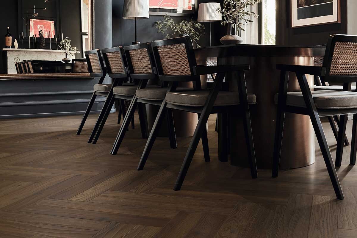 Karndean Art Select Serrano Oak Gluedown Herringbone Luxury Vinyl SM-RL28