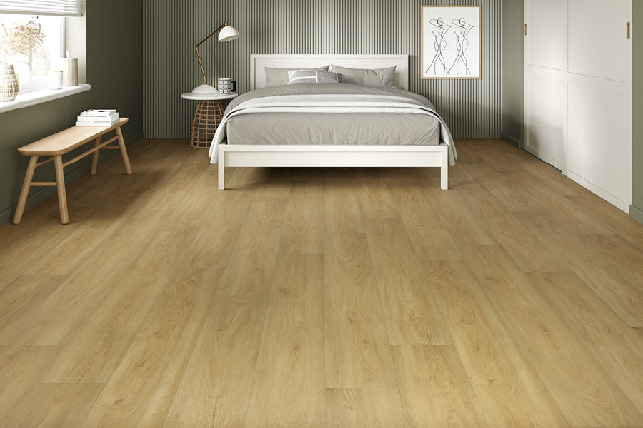 Flooring Supplies Rigid Core Click Vinyl Flooring Sandy Oak Plank VIN-CLIC-FPL-6000