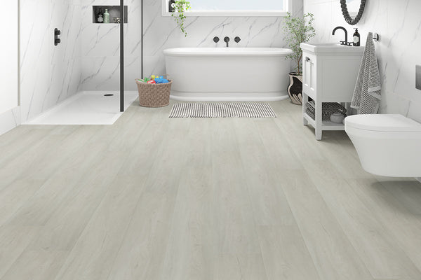 Flooring Supplies Rigid Core Click Vinyl Flooring Frosted Oak Plank VIN-CLIC-FPL-6004