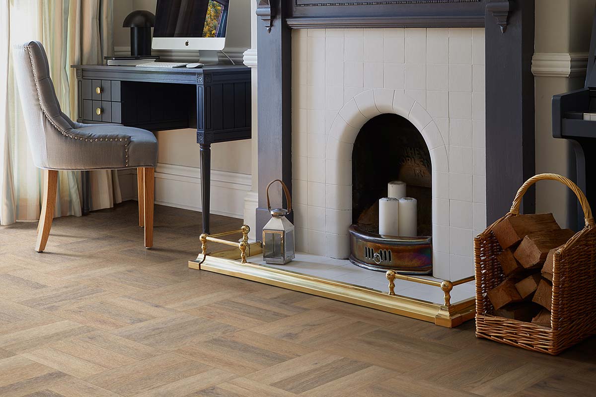 Polyflor Colonia PUR Village Oak Small Parquet Gluedown LVT 4644